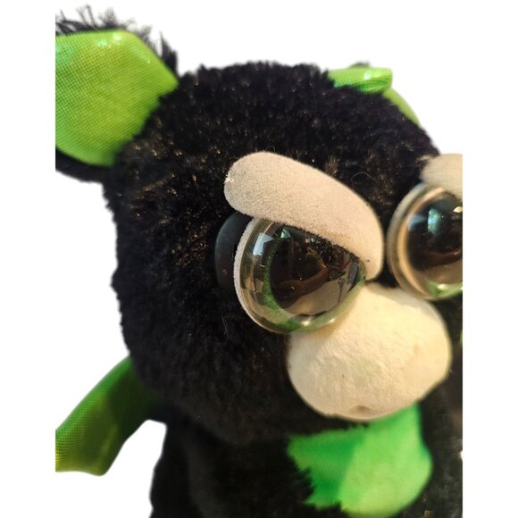 Feisty Pets Fabio Flamefart Dragon Plush Gamestop Black Green 2017 READ DESCRIPT - Picture 5 of 14